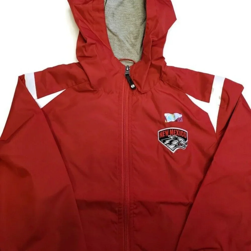NCAA New Mexico Lobos Unisex Collision Windbreaker Jacket Youth Size L